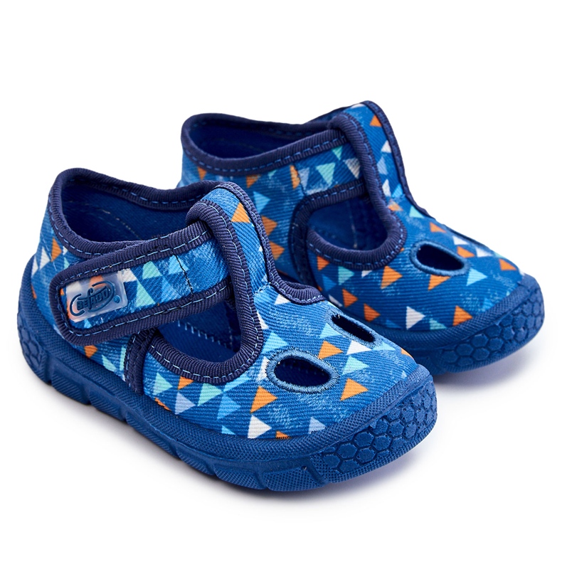 BEFADO S.A. Chaussures Chaussons Befado Triangles 533P023 Bleu