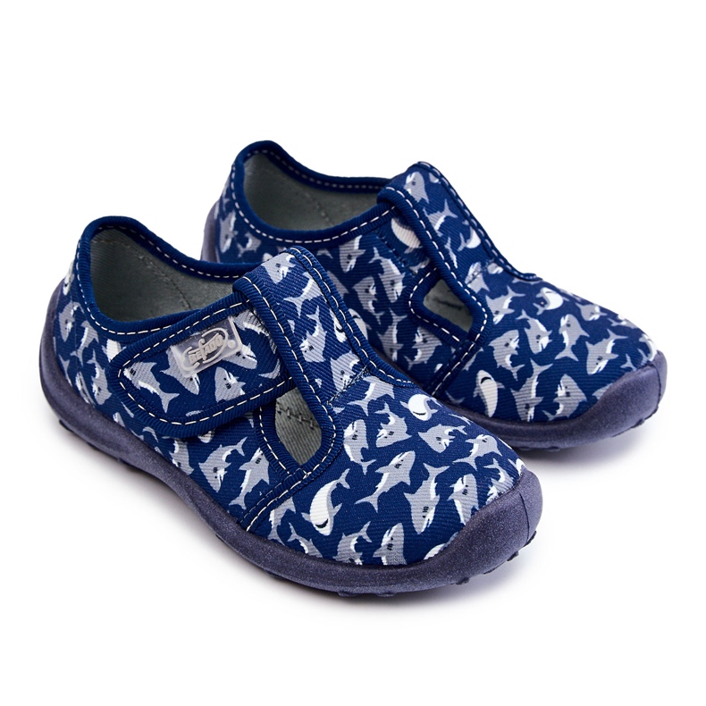 BEFADO S.A. Chaussons Enfants Befado Sharks 010X032 Bleu Marine