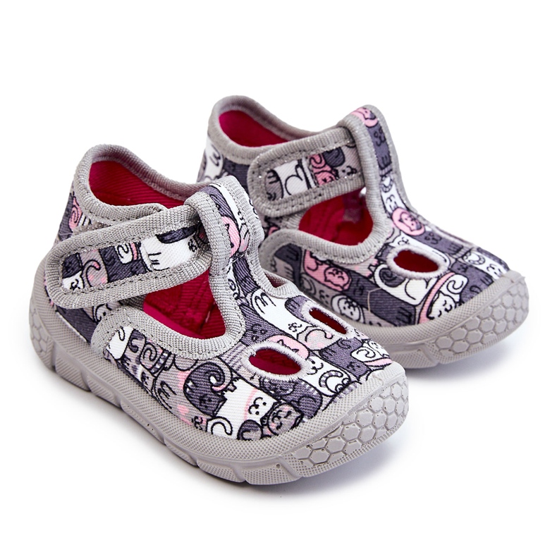 BEFADO S.A. Chaussures Enfants Chaussons Befado Kotki 630P001 Gris