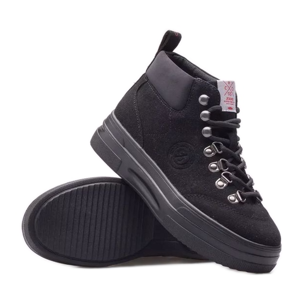Cross Jeans Chaussures en jean croisé KK2R4074C le noir