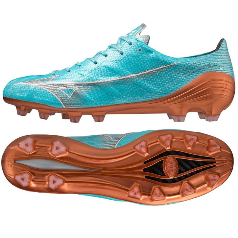 Chaussures de football Mizuno Morelia Alpha Japon Md M P1GA236025 bleu bleu
