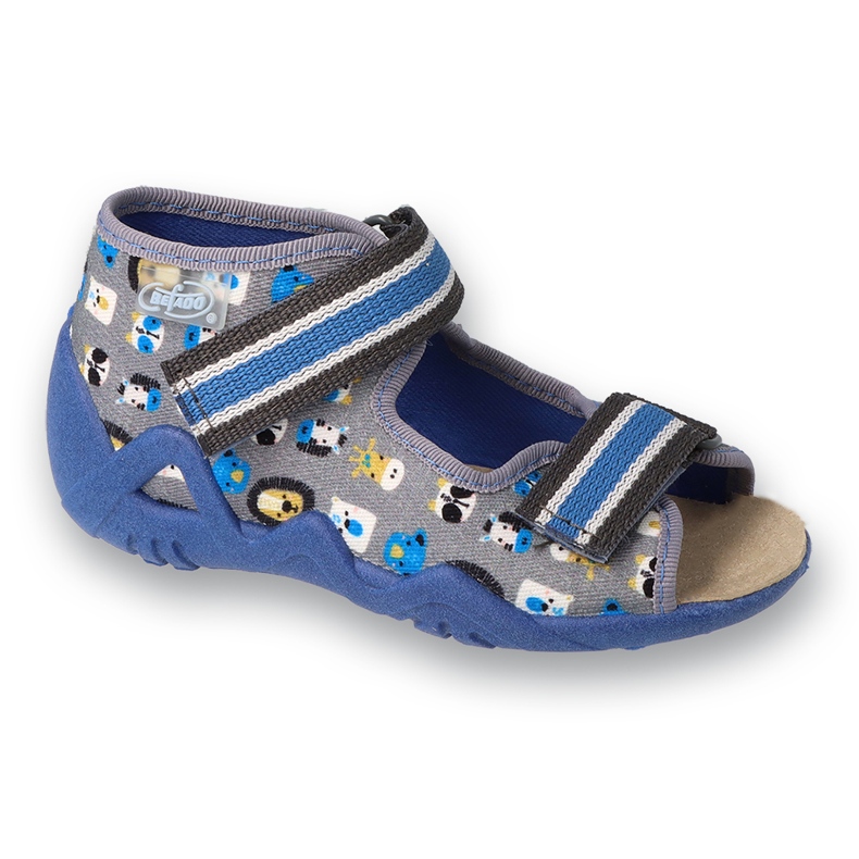 Befado chaussures pour enfants jaunes 350P034 bleu Befado chaussures pour enfants jaunes 350P034 bleu