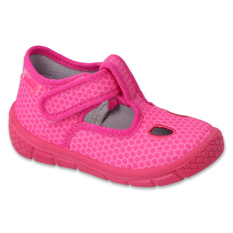 Befado chaussons enfant avec velcro 630P003 rose