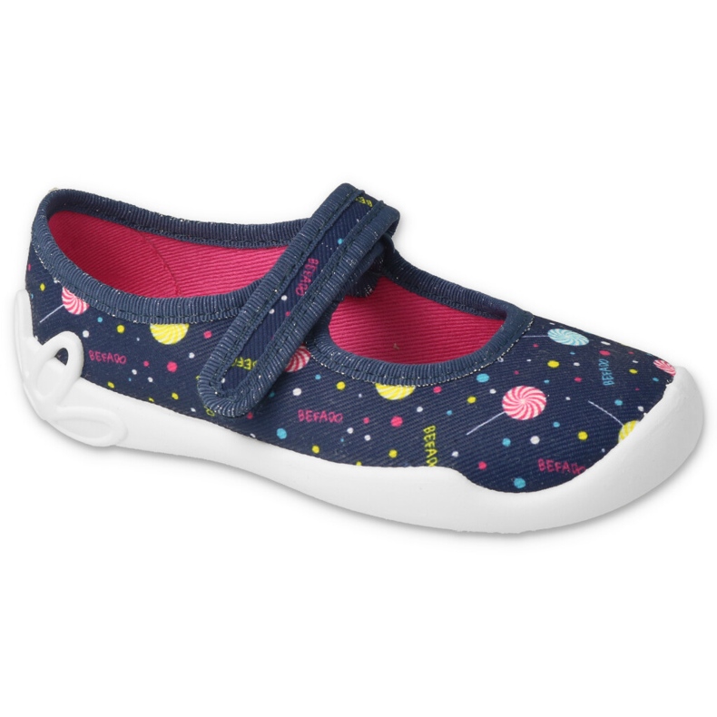 Befado chaussures pour enfants 114Y508 bleu marin multicolore