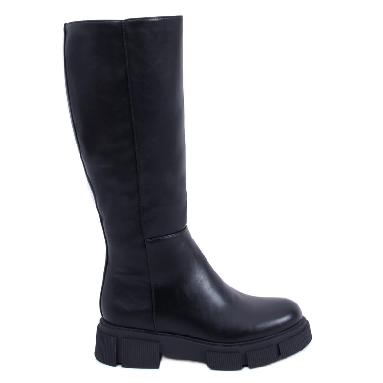 PA1 Bottes pour femmes à semelle épaisse Baker Noir le noir