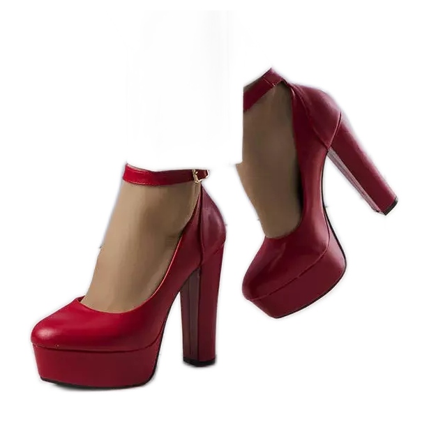 PA1 Escarpins rouges à talons Adela