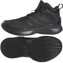 Chaussures de basket Adidas Cross Em Up 5 K Wide GX4694 noir noir