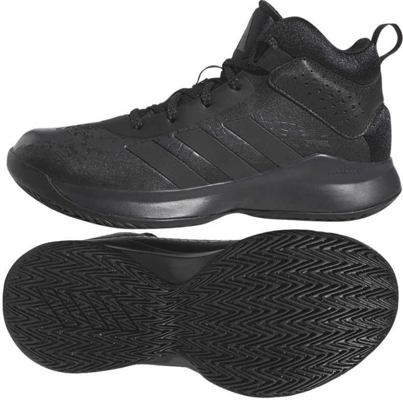 Chaussures de basket Adidas Cross Em Up 5 K Wide GX4694 le noir le noir
