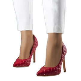 Escarpins matelassés rouges Dayton Escarpins matelassés rouges Dayton