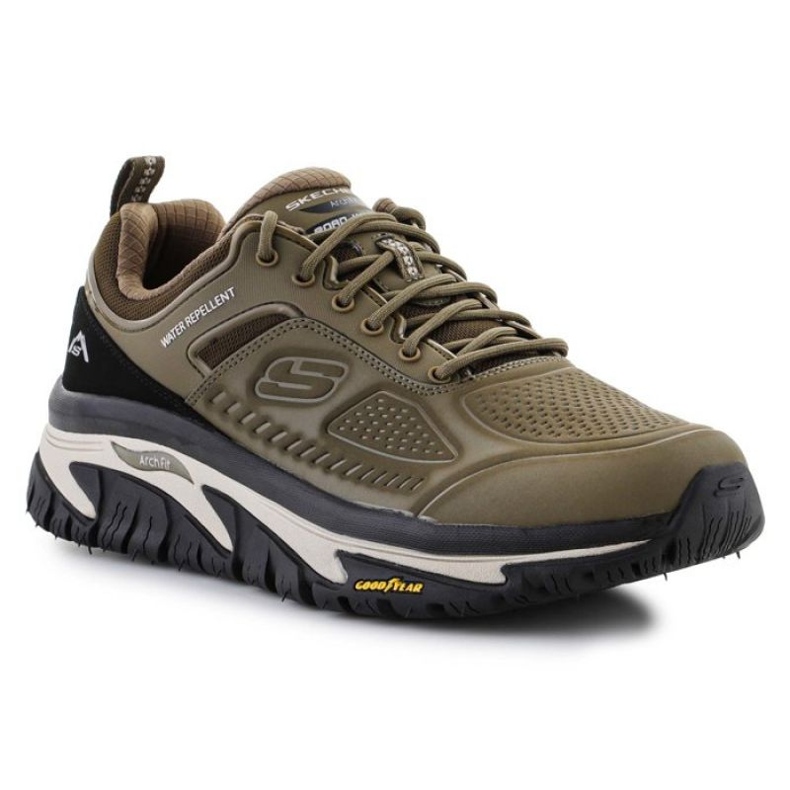 Chaussures Skechers Arch Fit Road Walker-Recon 237333-OLBK brun Chaussures Skechers Arch Fit Road Walker-Recon 237333-OLBK brun