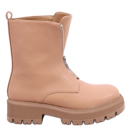 Bottes militaires Laura Camel beige Bottes militaires Laura Camel beige