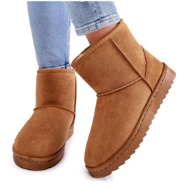 FR1 Bottes de neige chaudes pour femmes marron clair Virgina brun