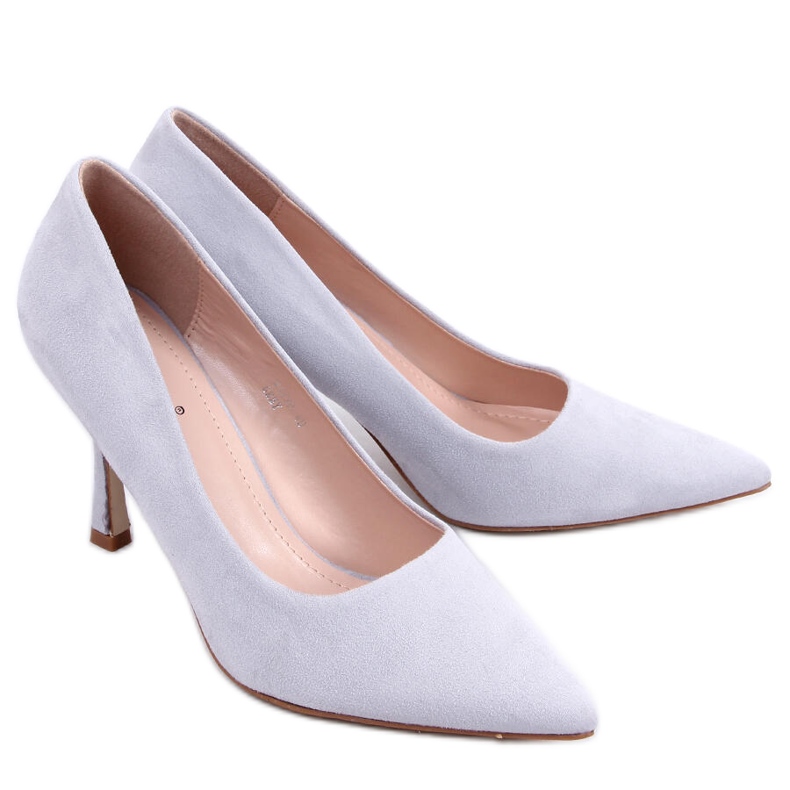 PA1 Escarpins femme en daim Giorgia Grey gris