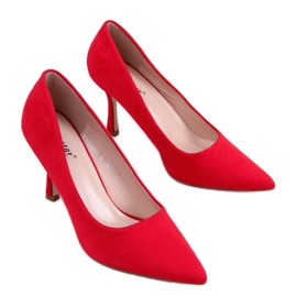 PA1 Escarpins femme en daim Giorgia Red rouge