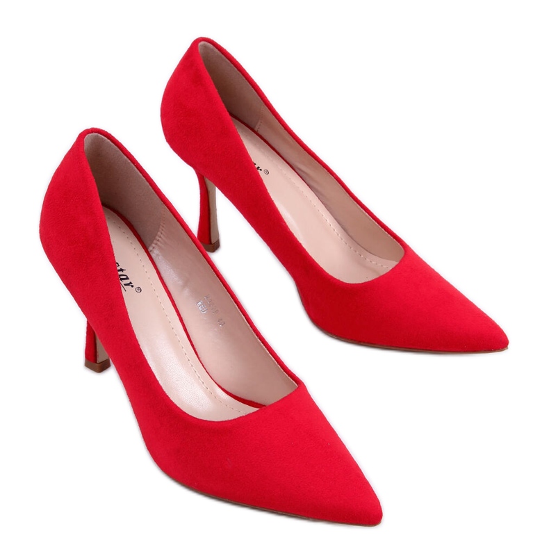 PA1 Escarpins femme en daim Giorgia Red rouge