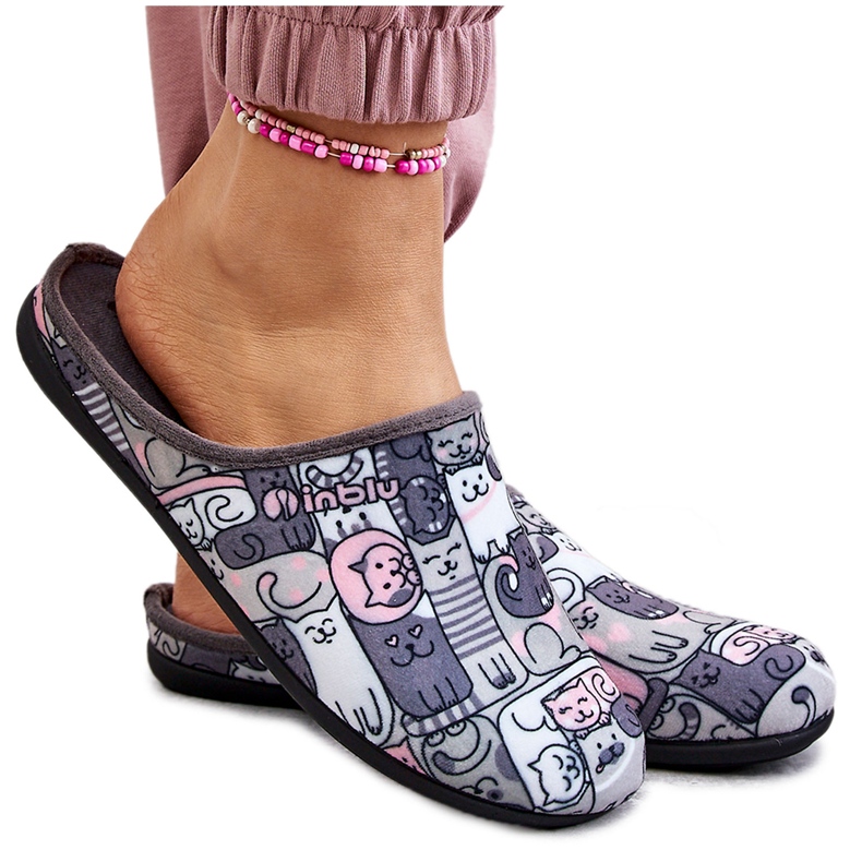 BEFADO S.A. Chaussons Befado Kotki 155D208 Gris