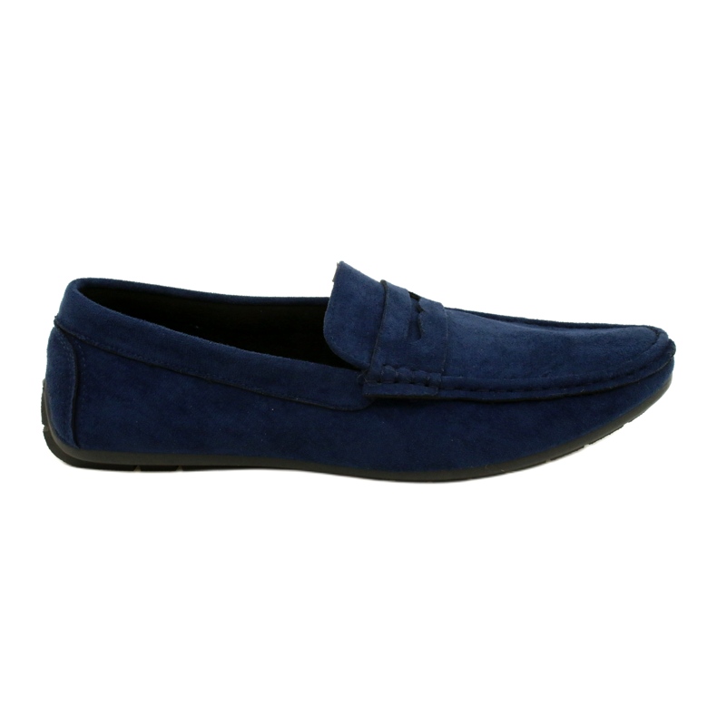 NEWS Mocassins homme bleu marine 21MN26-4020
