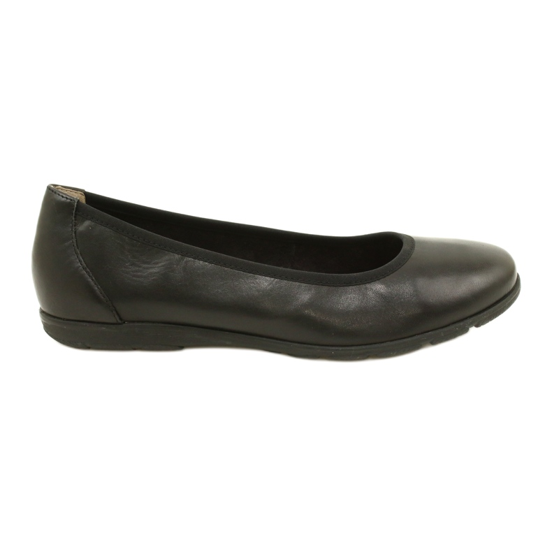 Ballerines confortables Caprice en cuir 22150-20 022 Nappa noir le noir
