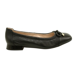 Caprice ballerine chaussures femme avec nœud 9-22104-20 040 Noir