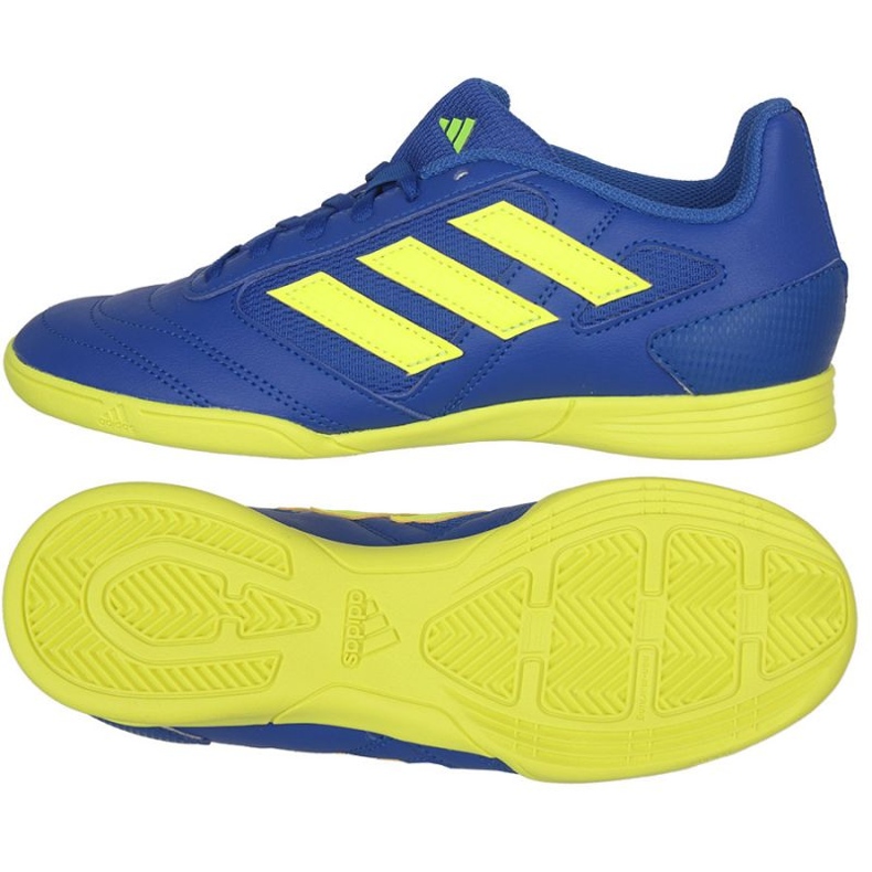 Adidas Super Sala In Jr GZ2562 chaussures de football bleu bleu Adidas Super Sala In Jr GZ2562 chaussures de football bleu bleu