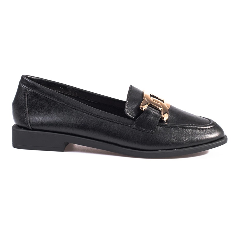 Mocassins Shelovet en cuir noir, femmes le noir Mocassins Shelovet en cuir noir, femmes le noir