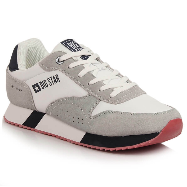 Chaussures de sport pour hommes Big Star LL174160 blanches beige