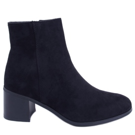 BM Bottes en daim classiques Natina Noir le noir