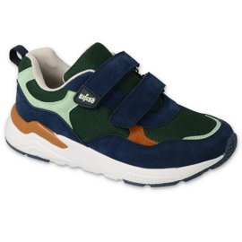 Befado chaussures pour enfants 516Y243 bleu marin vert Befado chaussures pour enfants 516Y243 bleu marin vert