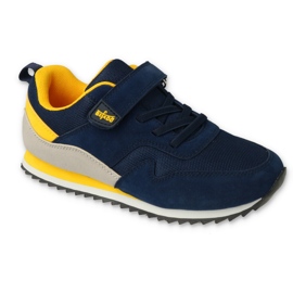 Befado chaussures pour jeunes 516Q218 bleu marine jaune