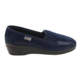 Befado chaussons femme en polyuréthane 034D001 bleu marine Befado chaussons femme en polyuréthane 034D001 bleu marine