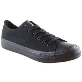 Baskets basses homme, noires NEWS