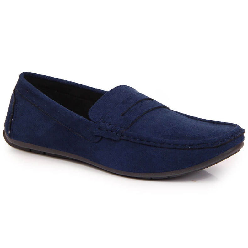 Mocassins homme à enfiler bleu marine NEWS