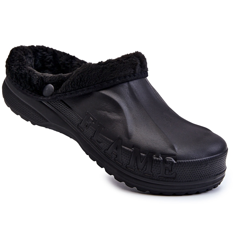 PM2 Claquettes Warm Crocs Homme Noir Calmo le noir