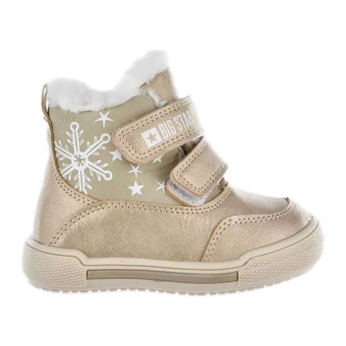 Chaussures, bottes de neige Big Star Jr. KK374189 beige d'or Chaussures, bottes de neige Big Star Jr. KK374189 beige d'or