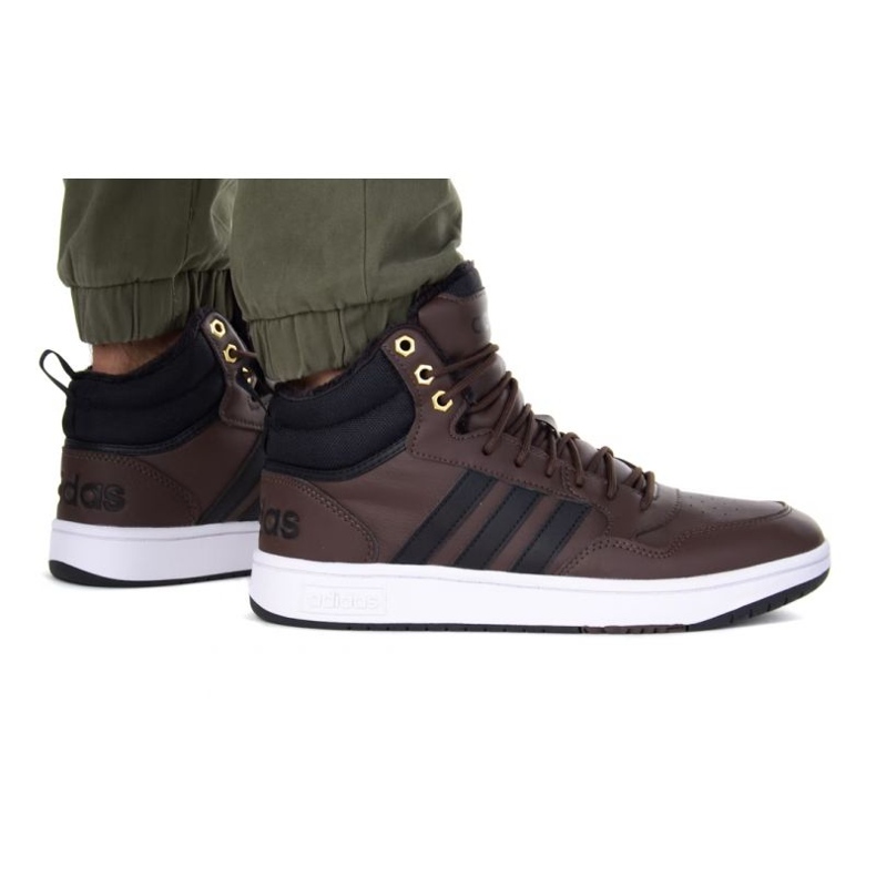 Chaussures adidas Hoops 3.0 Mid Wtr M GZ6680 brun