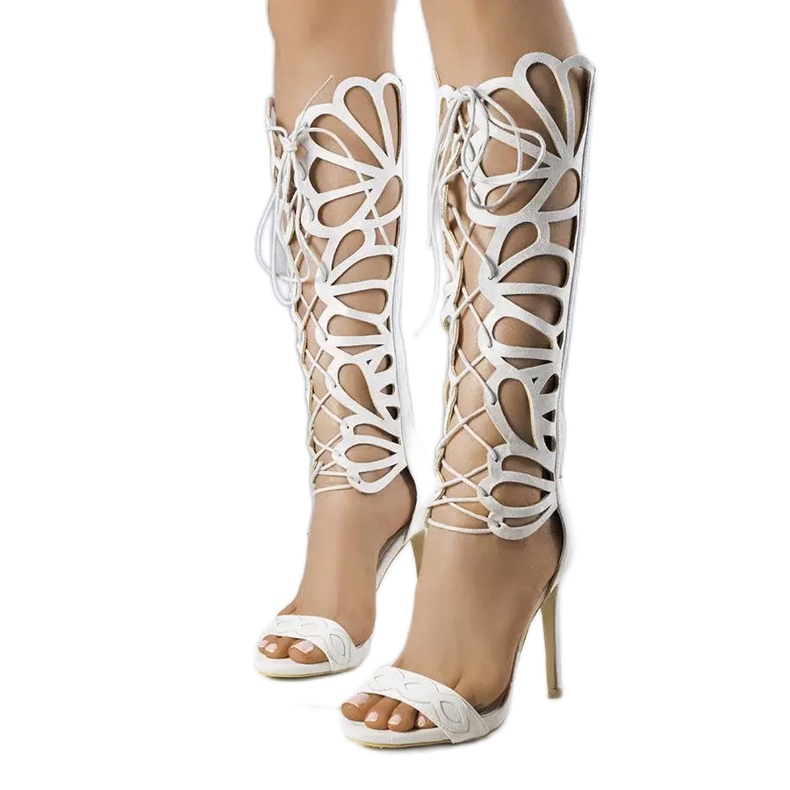 PA1 Sandales grises avec une tige décorative de Julio PA1 Sandales grises avec une tige décorative de Julio