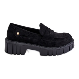 PS2 Chaussures à enfiler en daim pour femmes Noir Fiorell