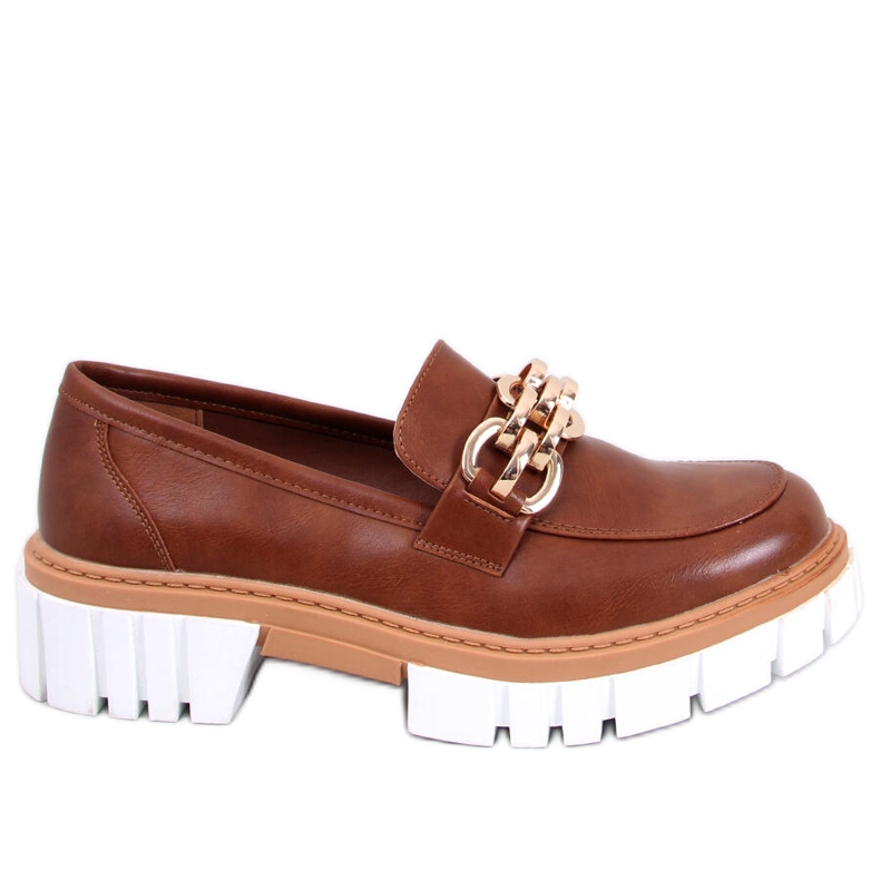 BM Mocassins à plateforme de Catz Camel brun