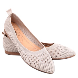 BM Ballerines Ajourées Forlani Beige BM Ballerines Ajourées Forlani Beige