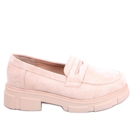 BM Mocassins à plateforme en daim de Jayne Beige