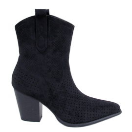 BM Santiags noires ajourées Douglas