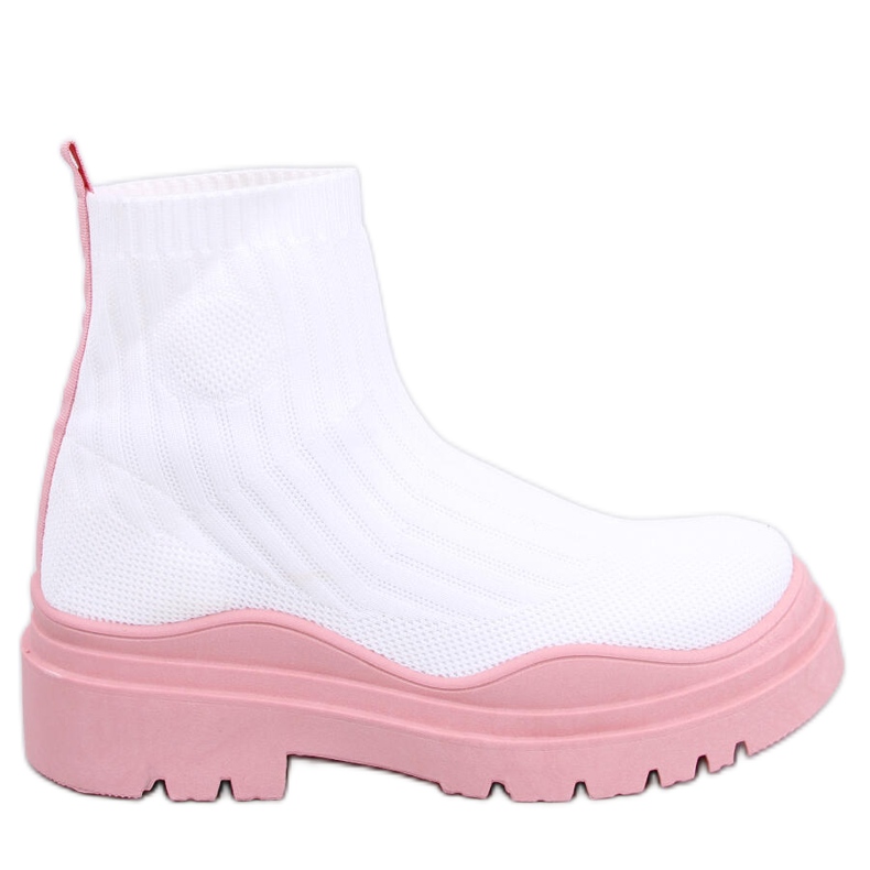 BM Bottines élastiques Withers BLANC/ROSE blanche BM Bottines élastiques Withers BLANC/ROSE blanche