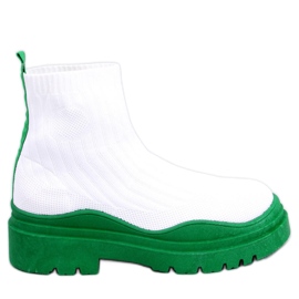 Bottines élastiques Withers BLANC/VERT