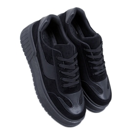 BM Baskets plateforme Kirby Noir le noir