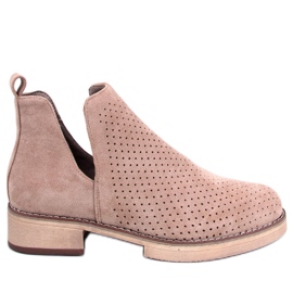 BM Bottes de printemps ajourées Neve Kaki beige BM Bottes de printemps ajourées Neve Kaki beige