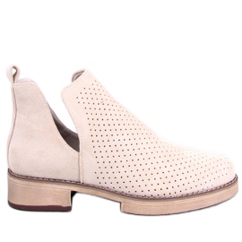 BM Bottines Spring ajourées Neve Beige