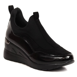 News Chaussures compensées femme noir Vinceza 4000
