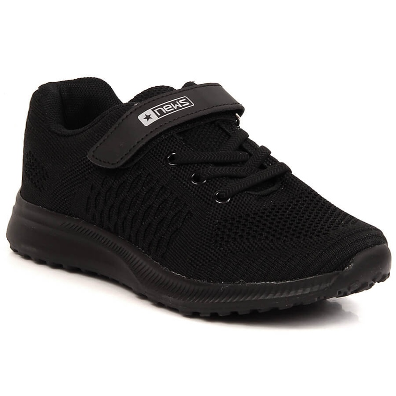 NEWS chaussures de sport pour enfants noir clair le noir