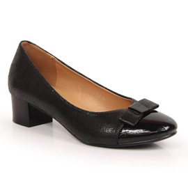 Escarpins noirs à talons pour femmes Vinceza 10517 le noir