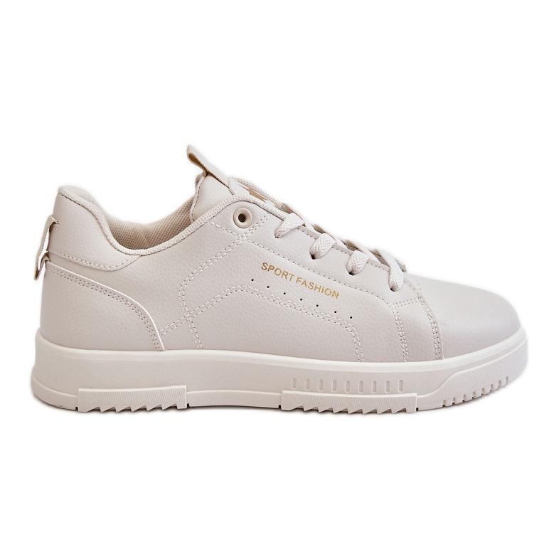 Chaussures de sport à lacets pour femme Beige Mikaela Chaussures de sport à lacets pour femme Beige Mikaela